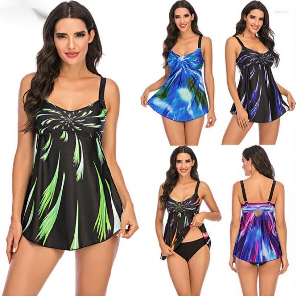 women's swimwear 2023 printed tankini set two pieces swimsuit women with skirt female sports bathing suit beachwear swimming summer, White;black
women's swimwear 2023 printed tankini set two pieces swimsuit women with skirt female sports bathing suit beachwear swimming summer, White;black