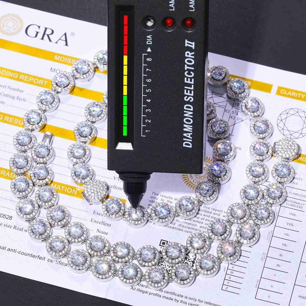 bling hip hop jewelry 10mm 100% 925 sterling silver sparkling vvs moissanite diamond iced out tennis chain necklace
bling hip hop jewelry 10mm 100% 925 sterling silver sparkling vvs moissanite diamond iced out tennis chain necklace