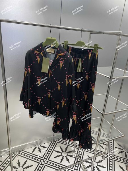 designer dress two-piece suit trend summer women's g-letter ice cream print luxury shirt, White
designer dress two-piece suit trend summer women's g-letter ice cream print luxury shirt, White