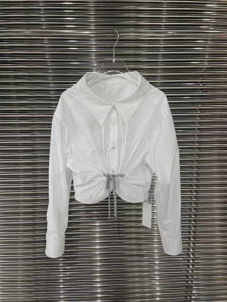 designer blouse shirts bow lace-up pleated lapel button shirt cotton fabric simple atmosphere long sleeves white blouse for women
designer blouse shirts bow lace-up pleated lapel button shirt cotton fabric simple atmosphere long sleeves white blouse for women