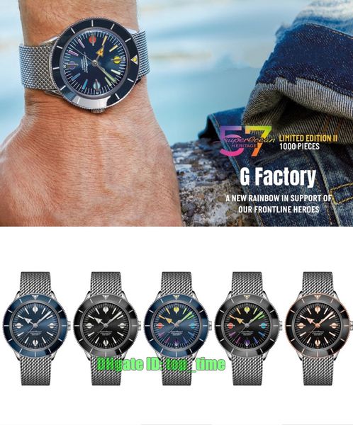gf factory watches 42mm superocean heritage '57 le ii 'rainbow' automatic mechanical mens watch blue / black dial rubber stra, Slivery;brown
gf factory watches 42mm superocean heritage '57 le ii 'rainbow' automatic mechanical mens watch blue / black dial rubber stra, Slivery;brown