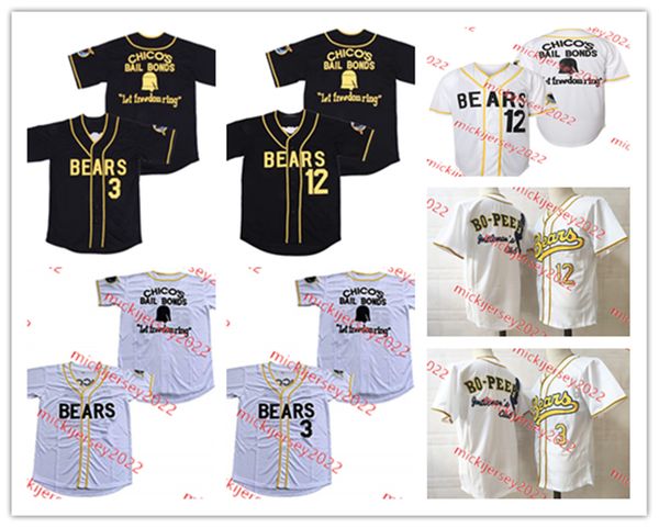 #3 kelly leak the bad news bears baseball jerey mens youth stitched #12 tanner boyle chico's bail bonds let om ring film jersey, Black
#3 kelly leak the bad news bears baseball jerey mens youth stitched #12 tanner boyle chico's bail bonds let om ring film jersey, Black