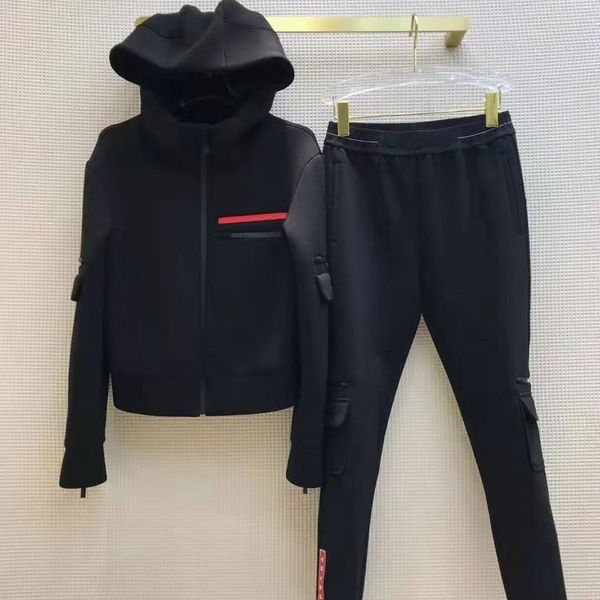 women's two piece pants casual suits designers hooded jackets capsule collection fashion pd fashion long sleeve jacket pant a1311, White
women's two piece pants casual suits designers hooded jackets capsule collection fashion pd fashion long sleeve jacket pant a1311, White