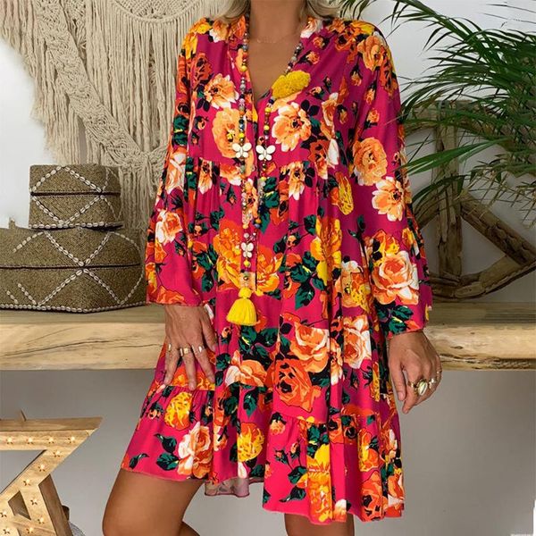 casual dresses plus size dress women fashion buttons v neck long sleeve summer loose floral print short mini beach, Black;gray
casual dresses plus size dress women fashion buttons v neck long sleeve summer loose floral print short mini beach, Black;gray