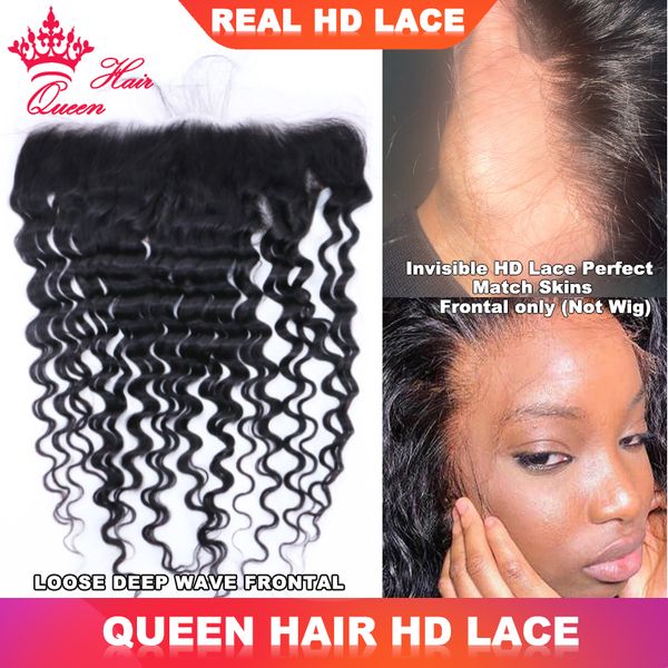 real invisible hd lace frontal loose deep wave brazilian virgin human raw hair ear to ear 13x6 13x4 lace pre plucked natural hairline ing, Black;brown
real invisible hd lace frontal loose deep wave brazilian virgin human raw hair ear to ear 13x6 13x4 lace pre plucked natural hairline ing, Black;brown