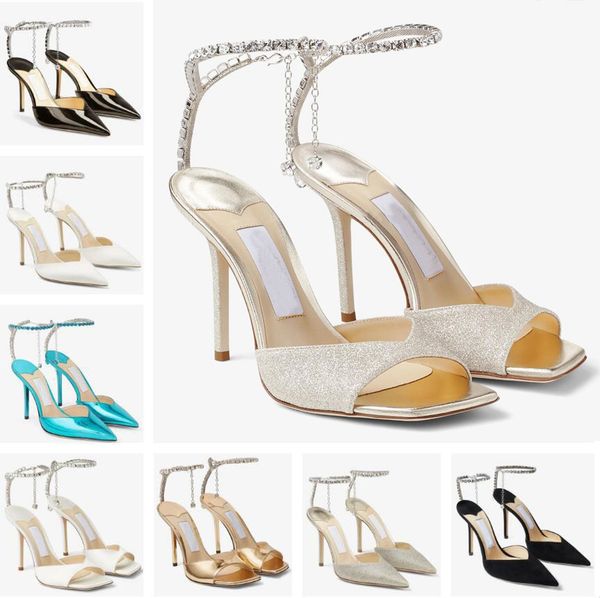 luxury design women saeda sandals shoes with crystal chain stiletto heel party wedding lady gladiator sandalias eu35-43 original box, Black
luxury design women saeda sandals shoes with crystal chain stiletto heel party wedding lady gladiator sandalias eu35-43 original box, Black