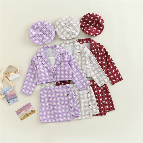 clothing sets 37y fashion kids girls autumn clothes 4pcs long sleeve lapel collar plaid jacket crop skirt beret hat set 230303, White
clothing sets 37y fashion kids girls autumn clothes 4pcs long sleeve lapel collar plaid jacket crop skirt beret hat set 230303, White