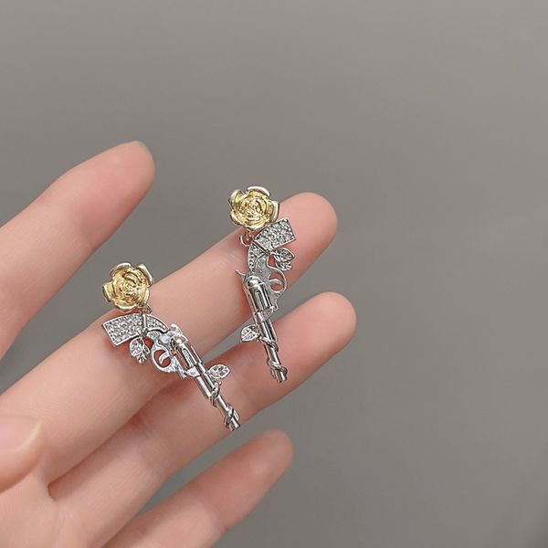 s3474 fashion jewelry gold plated handgun dangle earrings s925 silver needle zircon stud earrings
s3474 fashion jewelry gold plated handgun dangle earrings s925 silver needle zircon stud earrings