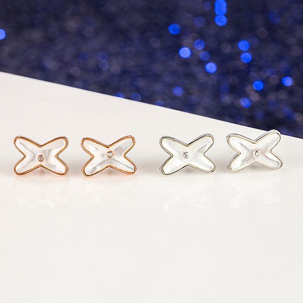 opal stud earrings s925 sterling silver white seashell cross earrings korean version ins personality wild letter x-shaped natural white seas, Golden;silver
opal stud earrings s925 sterling silver white seashell cross earrings korean version ins personality wild letter x-shaped natural white seas, Golden;silver