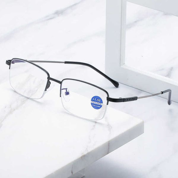 sunglasses distance and reading glasses men's anti blue light fatigue metal half frame memory for the elderly, White;black
sunglasses distance and reading glasses men's anti blue light fatigue metal half frame memory for the elderly, White;black