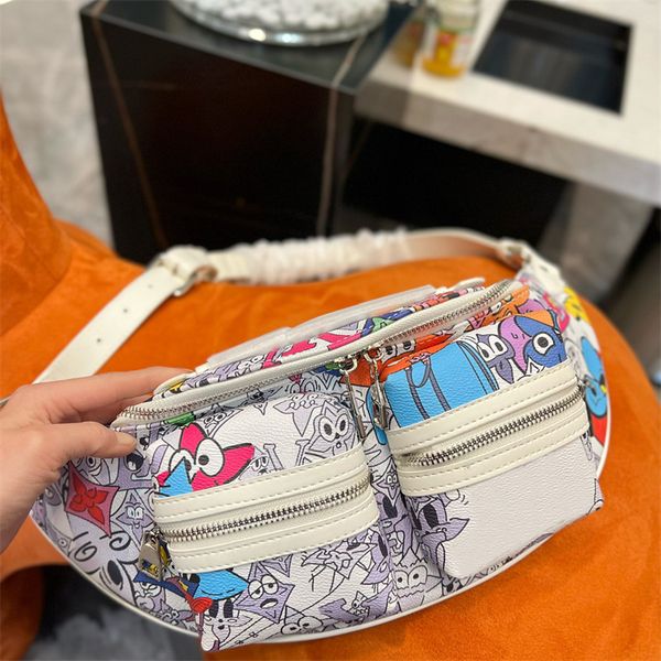 designer bag designer purse waist bag tote fanny pack fashion cartoon latest handbag casual outdoor unisex, White
designer bag designer purse waist bag tote fanny pack fashion cartoon latest handbag casual outdoor unisex, White