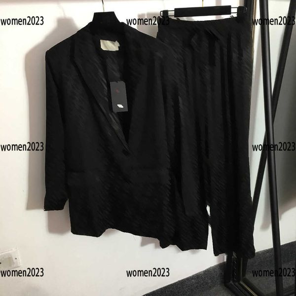 luxury women sets ladies suit 2pcs jacquard letter double-breasted coat and wide leg trousers size s-l new arrivals sports comfort product, White
luxury women sets ladies suit 2pcs jacquard letter double-breasted coat and wide leg trousers size s-l new arrivals sports comfort product, White