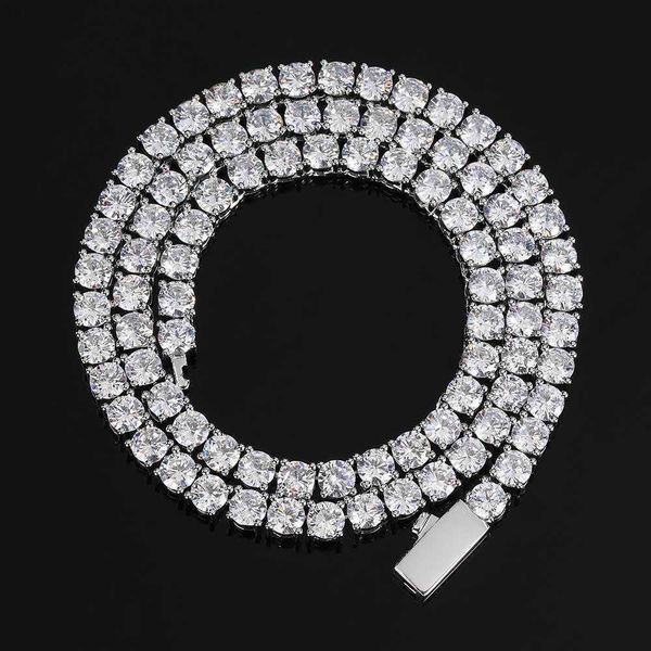 3mm/4mm/5mm hip pop snap hook tennis chain diamond tennis chain necklace women, Silver
3mm/4mm/5mm hip pop snap hook tennis chain diamond tennis chain necklace women, Silver