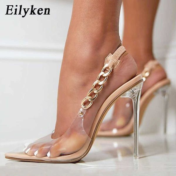 sandal transparent pumps women pointed toe chain design crystal stiletto high heels wedding ladies dress shoes 230302, Black
sandal transparent pumps women pointed toe chain design crystal stiletto high heels wedding ladies dress shoes 230302, Black