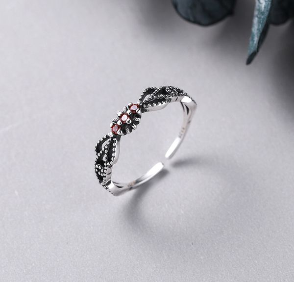 925 silver do old retro thai silver ring red diamond tide korean open index finger tail ring fashion hand jewelry
925 silver do old retro thai silver ring red diamond tide korean open index finger tail ring fashion hand jewelry