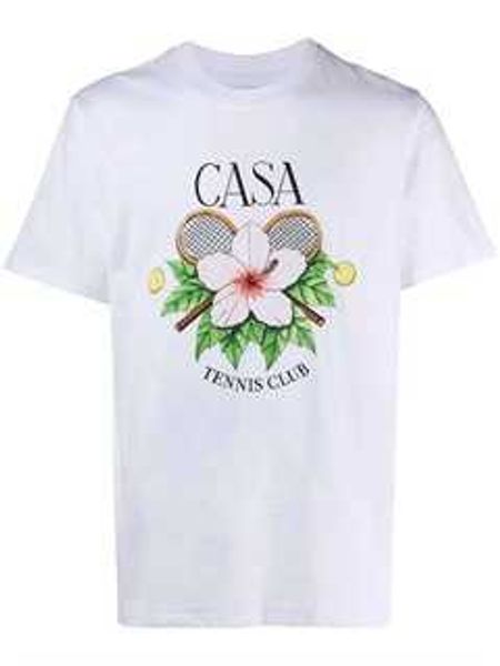 23ss new casablanca tennis flower sicilian classic fashion t shirt men and women lovers hawaiian short sleeve tee, White;black
23ss new casablanca tennis flower sicilian classic fashion t shirt men and women lovers hawaiian short sleeve tee, White;black