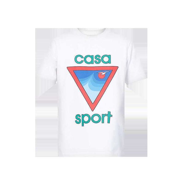 23ss new casablanca designer classic fashion cotton t shirt seagull waves sicilian men and women lovers hawaiian short sleeve tee, White;black
23ss new casablanca designer classic fashion cotton t shirt seagull waves sicilian men and women lovers hawaiian short sleeve tee, White;black