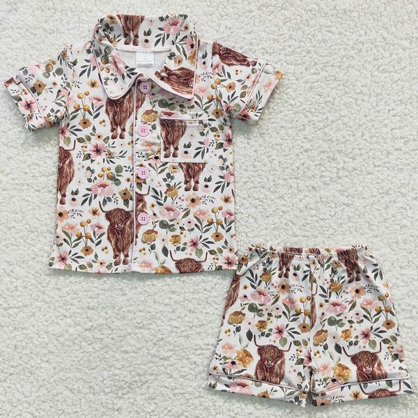 fashion kids designer clothes girls sleepwear set flower cow print boutique baby girl pajamas shorts outfits boys nightwear outfits, White
fashion kids designer clothes girls sleepwear set flower cow print boutique baby girl pajamas shorts outfits boys nightwear outfits, White