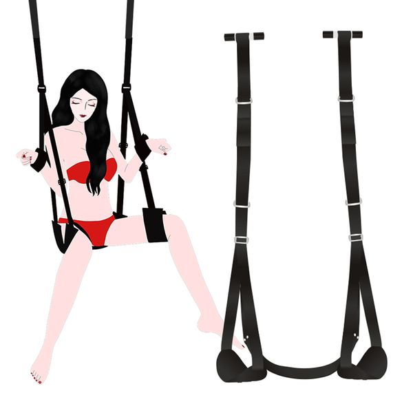 set door jam sling swing games suspended swing belt door hanging sexswing restraints exotic bondage gear for, Black;white
set door jam sling swing games suspended swing belt door hanging sexswing restraints exotic bondage gear for, Black;white