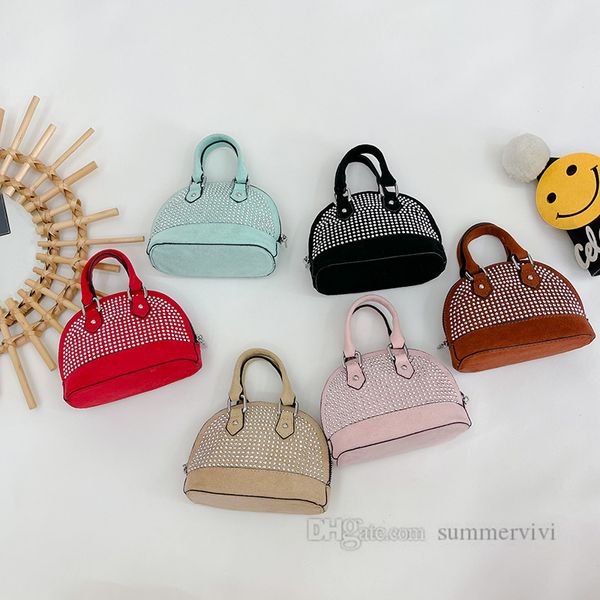 children rhinestones handbags girls single shoulder shell bag kids metals chain crossbody bags fashion mini purse z0616, Black
children rhinestones handbags girls single shoulder shell bag kids metals chain crossbody bags fashion mini purse z0616, Black