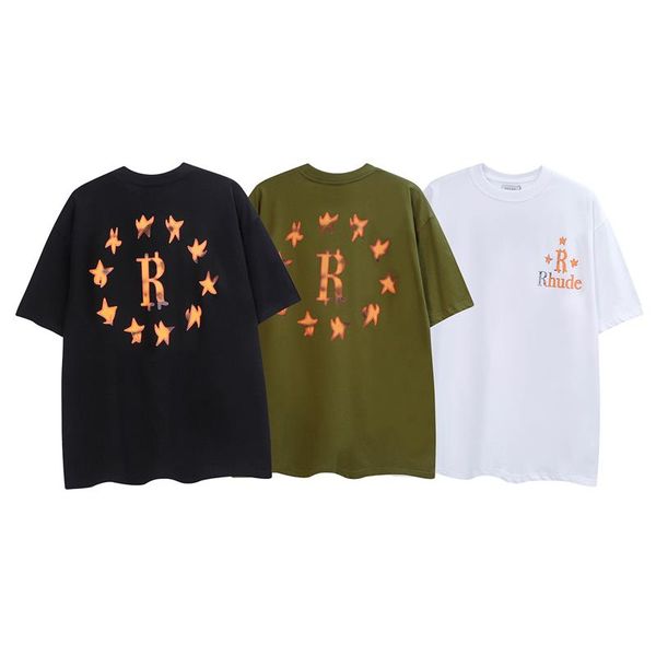 men's designer t shirt retro high street rhude simple letter print couple street loose casual versatile cotton short sleeve fashion us, White;black
men's designer t shirt retro high street rhude simple letter print couple street loose casual versatile cotton short sleeve fashion us, White;black
