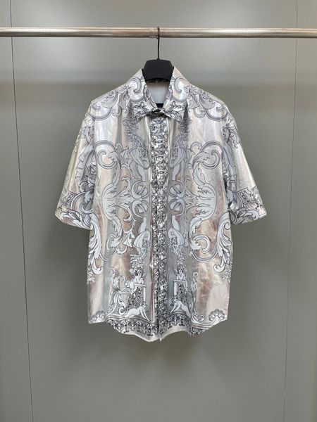 2023 latest luxury mens shirts highquality printed single breasted design european size loose version of r shirts, White;black
2023 latest luxury mens shirts highquality printed single breasted design european size loose version of r shirts, White;black