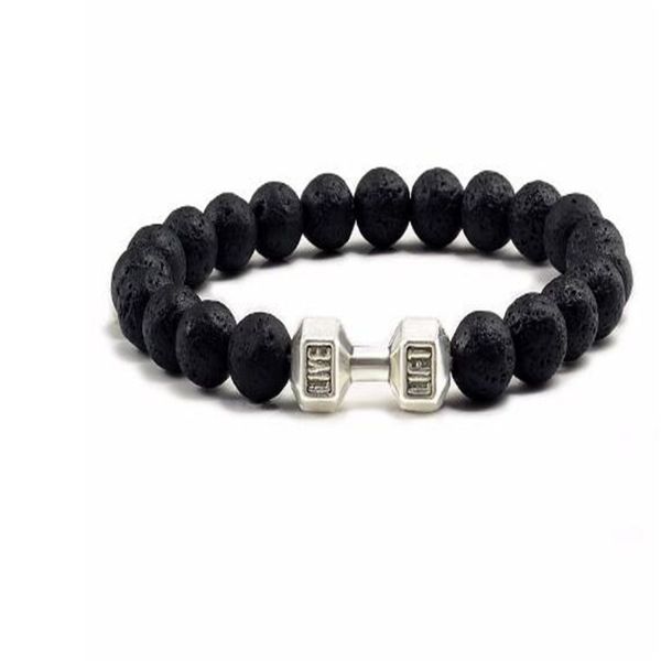 european and american yoga beaded bracelet black frosted alloy big dumbbell energy bracelet ae577
european and american yoga beaded bracelet black frosted alloy big dumbbell energy bracelet ae577
