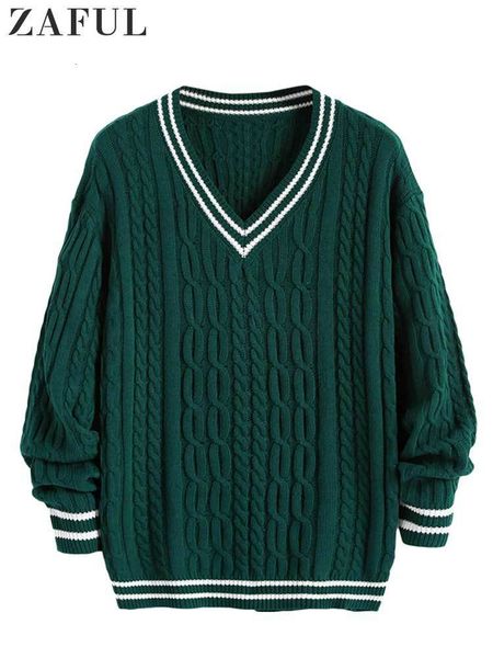men's sweaters cable knit cricket streetwear pullovers vneck loose long sleeves knitwear fall winter jumper 230303, White;black
men's sweaters cable knit cricket streetwear pullovers vneck loose long sleeves knitwear fall winter jumper 230303, White;black