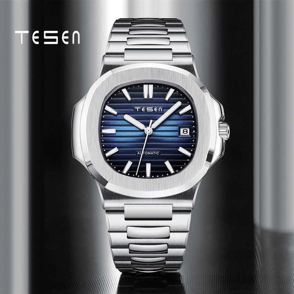 tesen design brand luxury men automatic mechanical sports watches male military steel luminous hand aaa nautilus wristwatch 212988, Slivery;brown
tesen design brand luxury men automatic mechanical sports watches male military steel luminous hand aaa nautilus wristwatch 212988, Slivery;brown