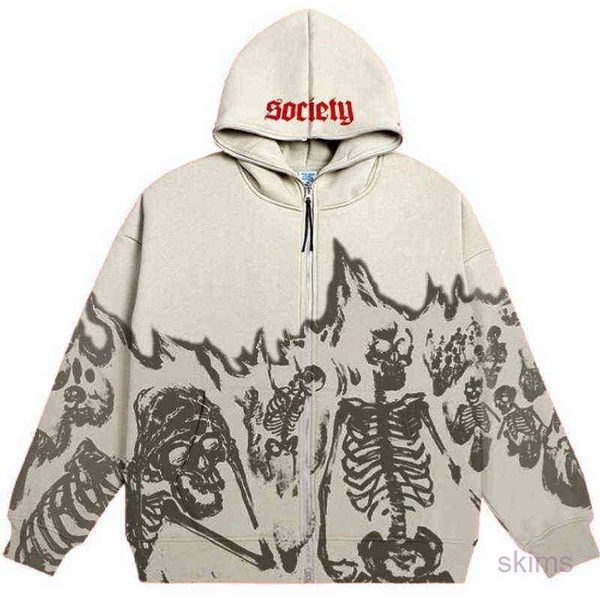 23ss men's hoodies sweatshirts y2k men autumn retro skeleton print zipper oversized sweatshirt streetwear harajuku street long, Black
23ss men's hoodies sweatshirts y2k men autumn retro skeleton print zipper oversized sweatshirt streetwear harajuku street long, Black