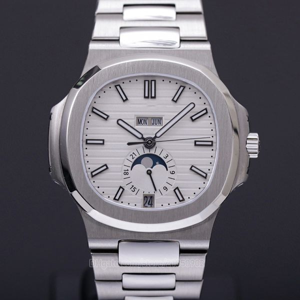 moon phase automatic watch designer watches man mechanical watchs annual celendar luxury wristwatch sapphire glass ppf 40.5mm stainless stee, Slivery;brown
moon phase automatic watch designer watches man mechanical watchs annual celendar luxury wristwatch sapphire glass ppf 40.5mm stainless stee, Slivery;brown