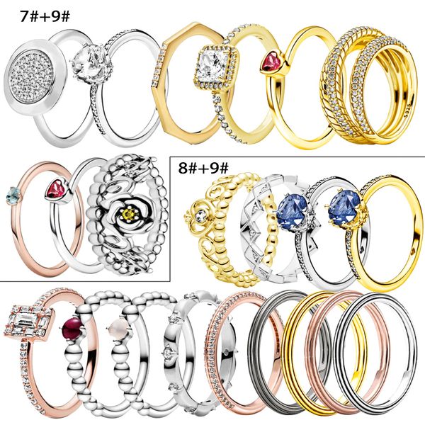 925 silver women fit pandora ring original heart crown fashion rings elevated heart snake chain pattern snowflake crown, Slivery;golden
925 silver women fit pandora ring original heart crown fashion rings elevated heart snake chain pattern snowflake crown, Slivery;golden
