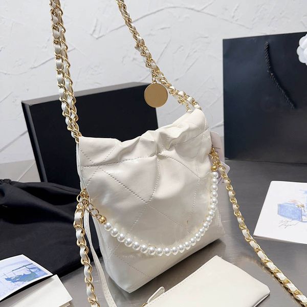 pearl handle women gold coin classic shoulder bag with clutch 22 leather quilted hardware chain diamond lattice designer bag shopping luxury
pearl handle women gold coin classic shoulder bag with clutch 22 leather quilted hardware chain diamond lattice designer bag shopping luxury