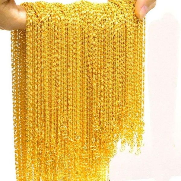 6 pices wholesale women girls wave chain fashion solid short 18k yellow gold filled classic thin necklace collar chain 45cm long, Silver
6 pices wholesale women girls wave chain fashion solid short 18k yellow gold filled classic thin necklace collar chain 45cm long, Silver