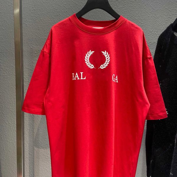 designer luxury balencigas classic fashion trend versatile chest wheat print embroidery round neck short sleeve loose edition t-shirt, Black;brown
designer luxury balencigas classic fashion trend versatile chest wheat print embroidery round neck short sleeve loose edition t-shirt, Black;brown