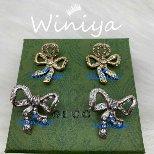 95% off 2023 new luxury fashion jewelry for new diamond studded bow earrings cold style personalized earrings, Golden
95% off 2023 new luxury fashion jewelry for new diamond studded bow earrings cold style personalized earrings, Golden