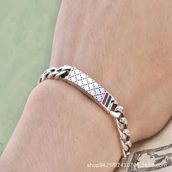 factory direct sales 2023 new luxury fashion jewelry for new silver three-dimensional old plaid enamel bracelet for men and women, Black
factory direct sales 2023 new luxury fashion jewelry for new silver three-dimensional old plaid enamel bracelet for men and women, Black