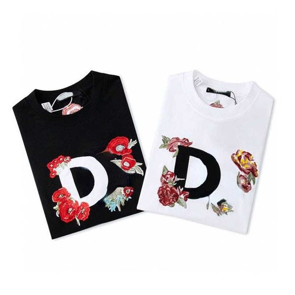men's plus size tees luxury t shirt designer shirts floral embroidery tshirt round neck short sleeve t-shirt pocket pullover men women, White;black
men's plus size tees luxury t shirt designer shirts floral embroidery tshirt round neck short sleeve t-shirt pocket pullover men women, White;black
