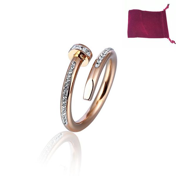 Nail Ring Designer Jewelry Women Luxury Couple Love Rings Stainless Steel Alloy Gold-Plated Process Fashion Accessories Never Fade Not Allergic Size 5-11
Nail Ring Designer Jewelry Women Luxury Couple Love Rings Stainless Steel Alloy Gold-Plated Process Fashion Accessories Never Fade Not Allergic Size 5-11