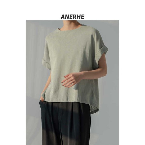 t-shirt cotton and hemp female summer short-sleeved 2023 slightly transparent loose solid color half-sleeved, White
t-shirt cotton and hemp female summer short-sleeved 2023 slightly transparent loose solid color half-sleeved, White