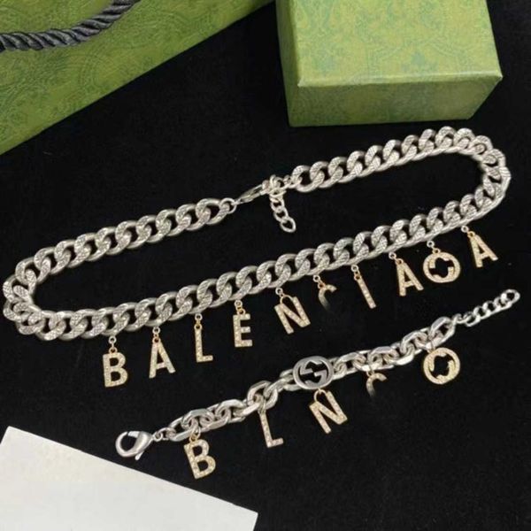 70% off 2023 new luxury fashion jewelry for thick twisted piece chain double rhinestone necklace bracelet brass material design, Silver
70% off 2023 new luxury fashion jewelry for thick twisted piece chain double rhinestone necklace bracelet brass material design, Silver