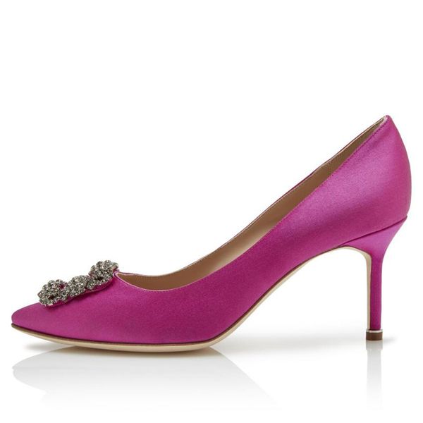 fashion pumps women sandals hangisi 70 mm purple grey red satin jewel buckle decoration italy popular pointed toe shallow mouth designer san, Black
fashion pumps women sandals hangisi 70 mm purple grey red satin jewel buckle decoration italy popular pointed toe shallow mouth designer san, Black