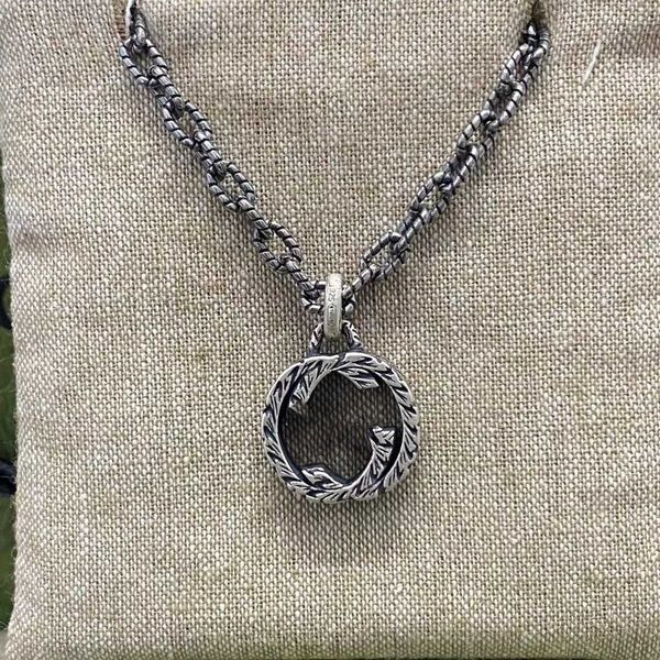 20% off all items 2023 new luxury fashion jewelry for double interlocking sterling silver old men's and women's necklace carved st
20% off all items 2023 new luxury fashion jewelry for double interlocking sterling silver old men's and women's necklace carved st