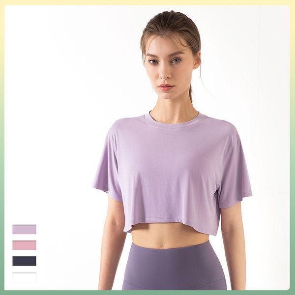 ll new summer loose yoga clothes female fitness crewneck short sleeve t-shirt running sports smock
ll new summer loose yoga clothes female fitness crewneck short sleeve t-shirt running sports smock