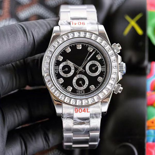 classic mens automatic mechanical watch 40mm diamond bejeweled sapphire classic black face stainless steel fold buckle waterproof wristwatch, Slivery;brown
classic mens automatic mechanical watch 40mm diamond bejeweled sapphire classic black face stainless steel fold buckle waterproof wristwatch, Slivery;brown