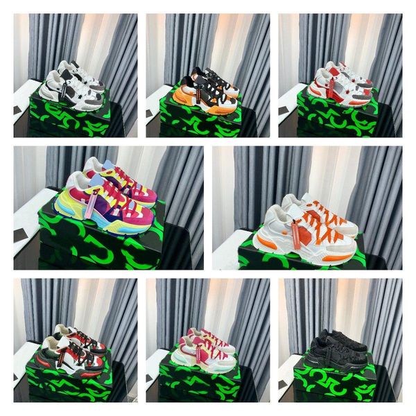 with box airmaster sneakers designer women men sports shoes mixed-material fashion dolces & gabbanas dg daymaster designs contrasting calfsk, Black
with box airmaster sneakers designer women men sports shoes mixed-material fashion dolces & gabbanas dg daymaster designs contrasting calfsk, Black