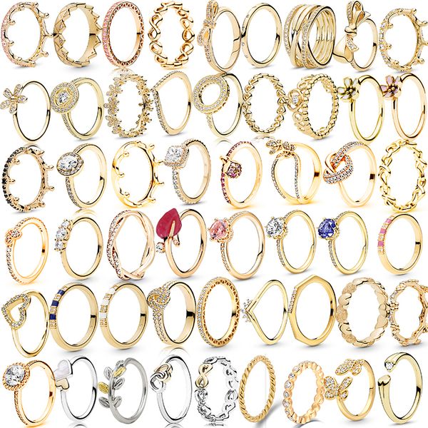 925 silver women fit pandora ring original heart crown fashion rings authentic sterling gold color princess crown sparkling love heart, Slivery;golden
925 silver women fit pandora ring original heart crown fashion rings authentic sterling gold color princess crown sparkling love heart, Slivery;golden