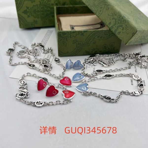 factory direct sales 2023 new luxury fashion jewelry for double red blue enamel heart necklace love bracelet drop glue women ear studs versa, Black
factory direct sales 2023 new luxury fashion jewelry for double red blue enamel heart necklace love bracelet drop glue women ear studs versa, Black