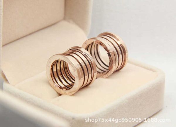 3z02 designer originallight luxury family spring ring titanium steel plated 18k rose gold couple straight hair, Silver
3z02 designer originallight luxury family spring ring titanium steel plated 18k rose gold couple straight hair, Silver