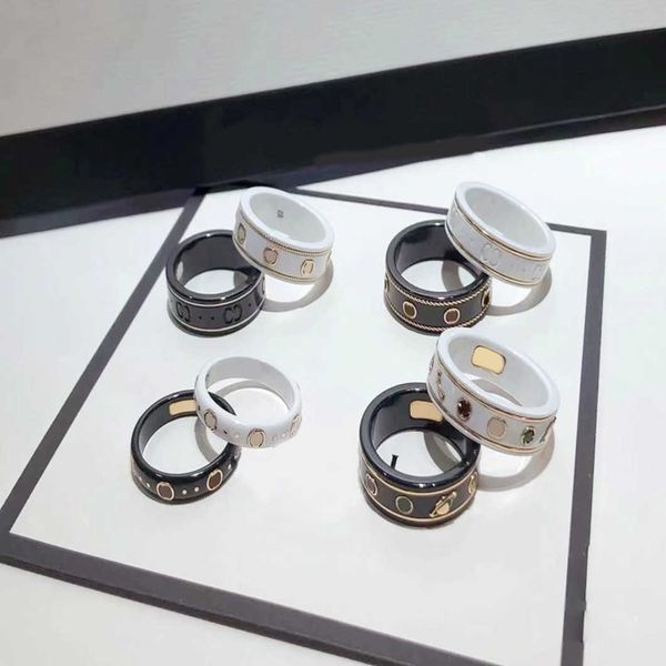 luxury ornament black white ceramic ancient family 18k rose gold planet strange men and women's same style couple ring, Silver
luxury ornament black white ceramic ancient family 18k rose gold planet strange men and women's same style couple ring, Silver